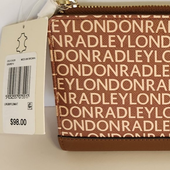 RADLEY London Genuine Leather Bi-Fold Wallet with Bonus Dust Cover - NWT - Picture 2 of 8